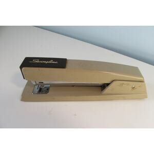 VTG Swingline Stapler # 747 94-41 Heavy Duty Steel Tan Brown Metal Made In USA